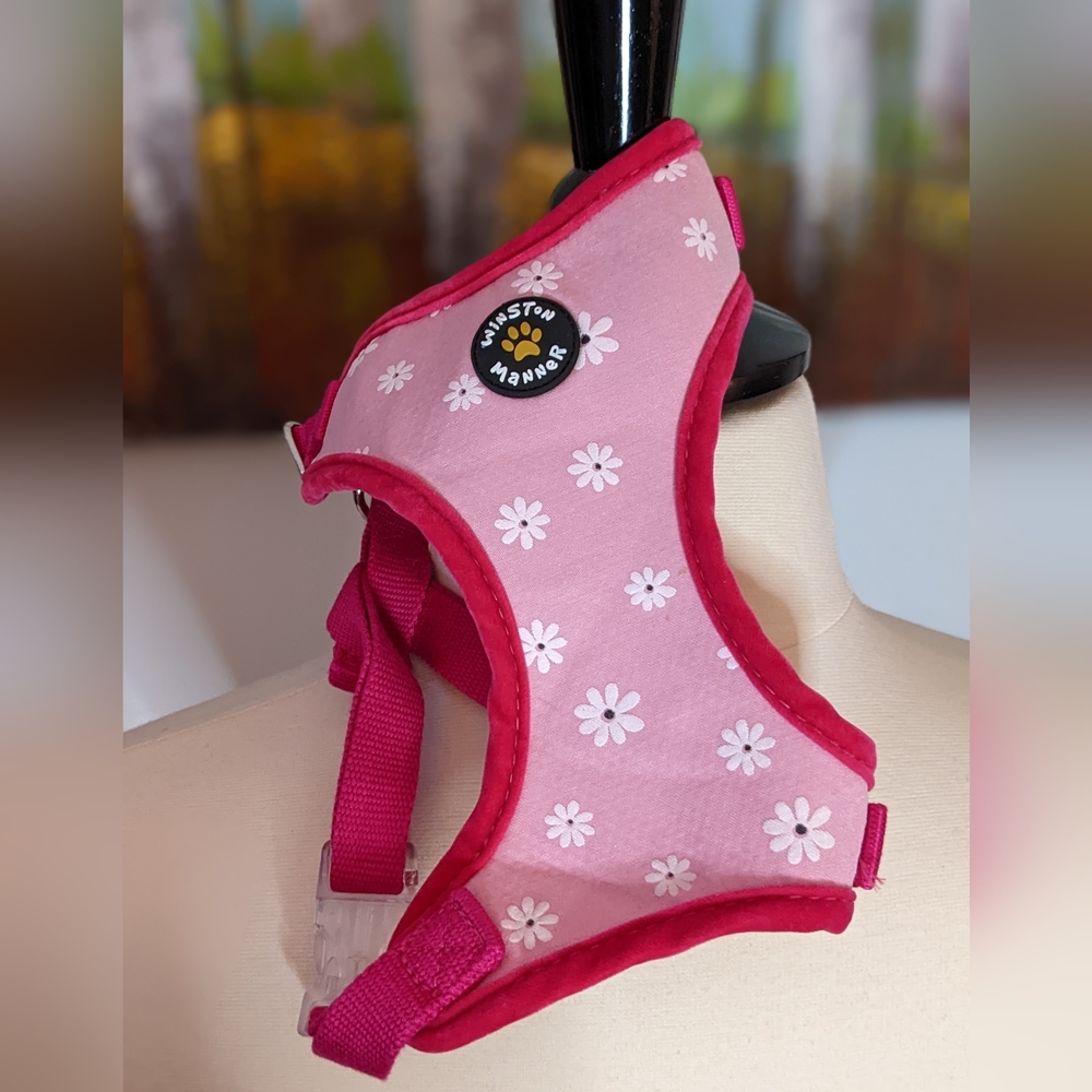 Pink M Dog Harness by Winston Manner